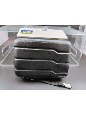 Open Story Hardside Mini Case Black Lightweight Organizer Travel Size